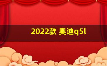 2022款 奥迪q5l